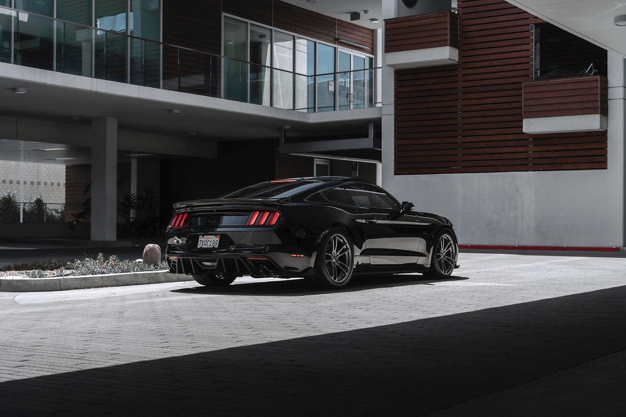 2015 Ford Mustang GT - American Racing MACH FIVE - Gray | American